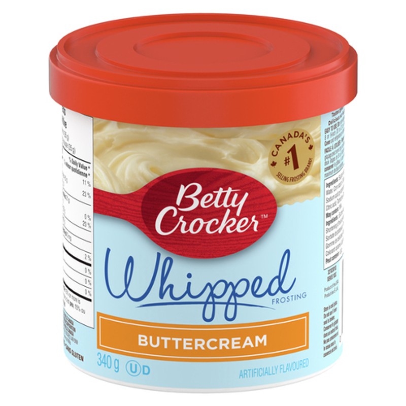 Betty Crocker - Frosting - Whipped Buttercream Flavour, 340 Grams Package Of