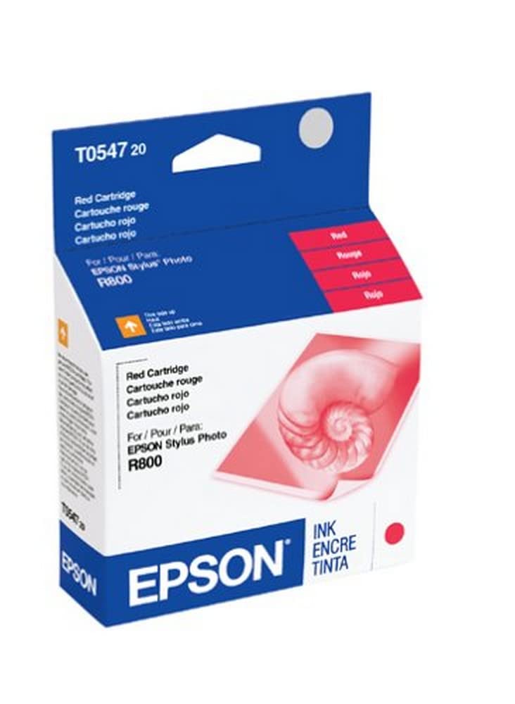 Toner Spot Remanufactured Ink Cartridge Replacement for Epson Stylus Photo R800 R1800 T054720 (Red)