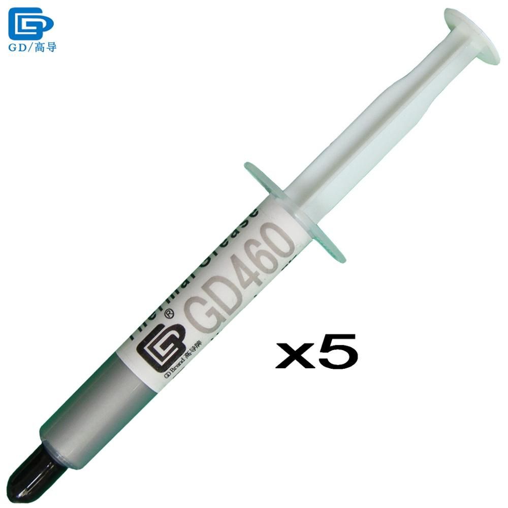 GD Brand 10pcs/lot 1g silver NEW GD460 thermal conductive compound grease paste silicone heatsink compound