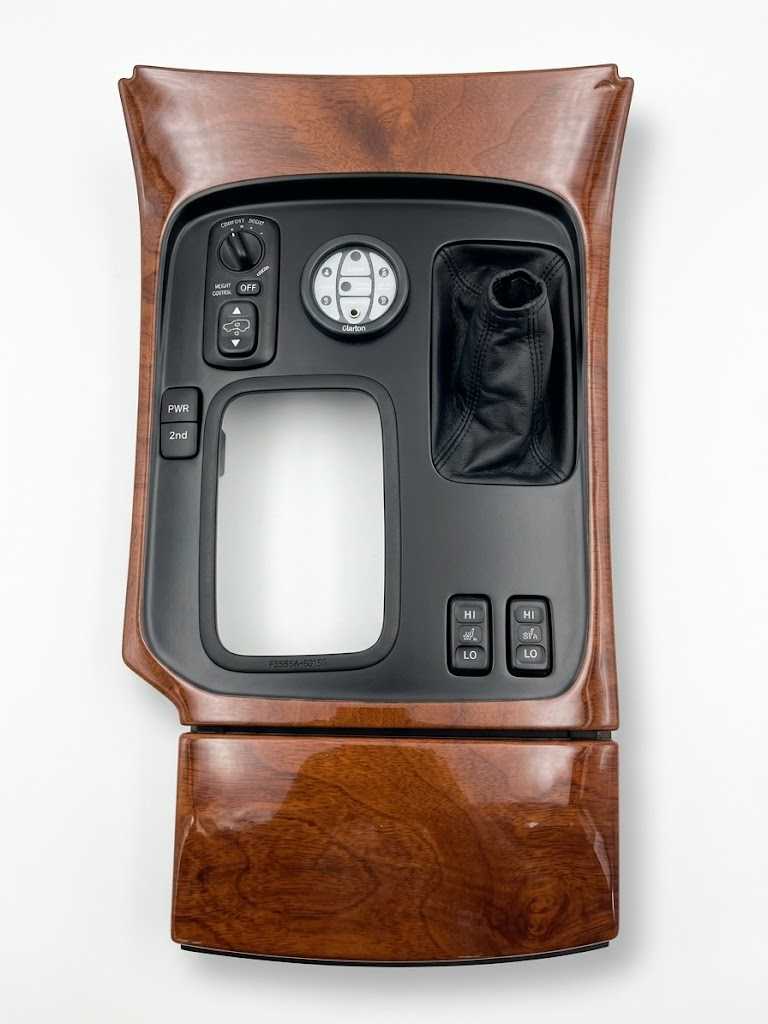Used OEM LX470 / LC100 Center Console Shifter Bezel 58804-60150 (AHC, heaters, PWR/2nd)