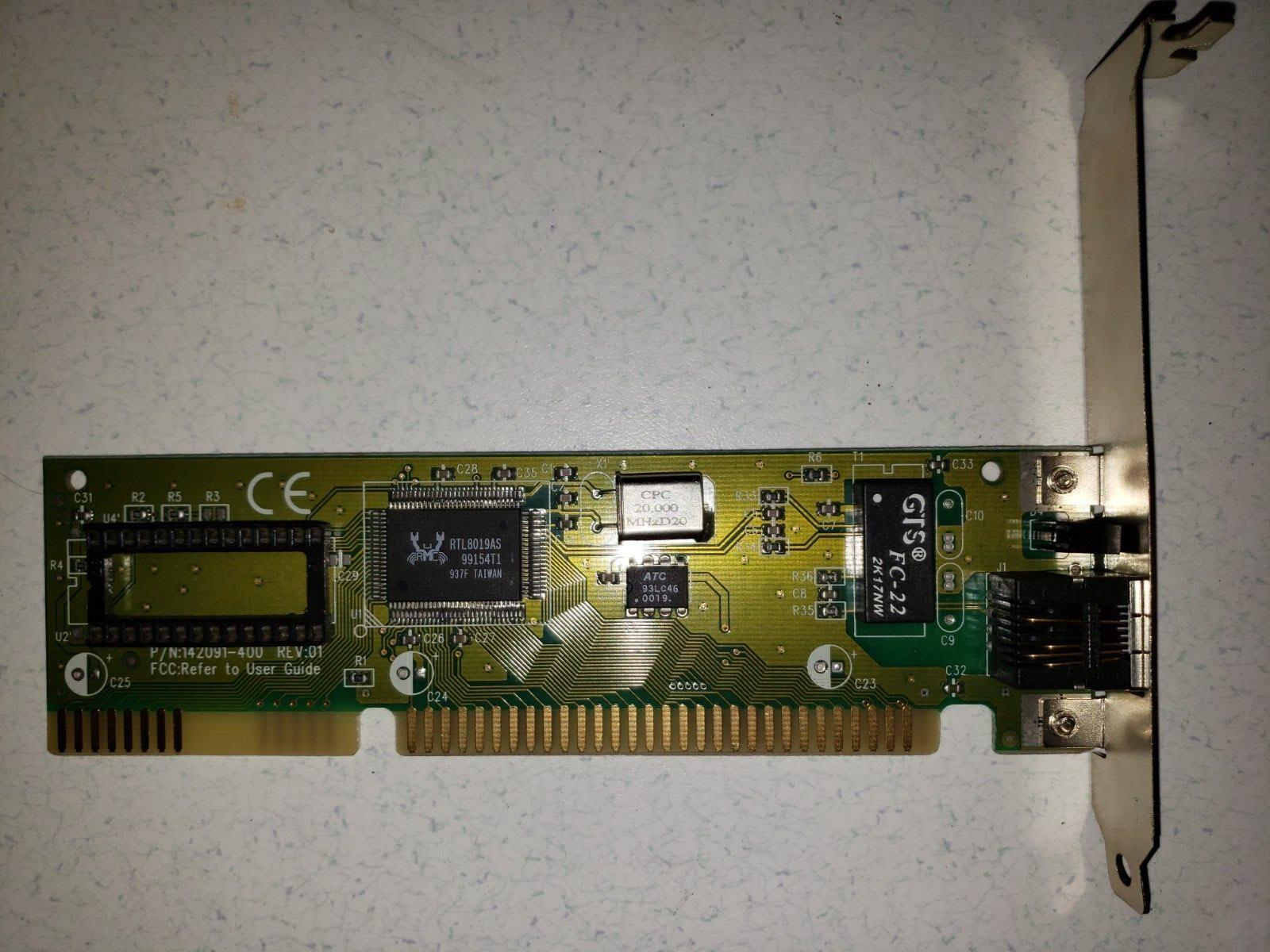 GTS NETWORK CARD 142091-400 ISA RJ45 NIC