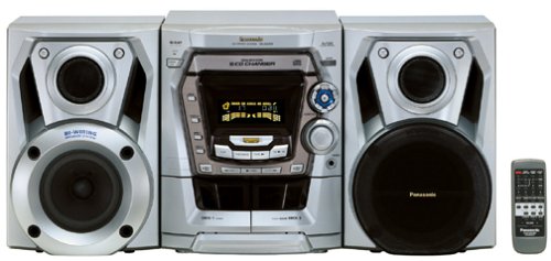 Panasonic SC-AK200 Compact Stereo System (Silver) (Discontinued by Manufacturer)