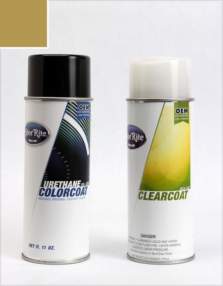 ColorRite Aerosol Toyota Landcruiser Automotive Touch-up Paint - Gray Mica Pearl Metallic Clearcoat 1C3 - Color+Clearcoat Package