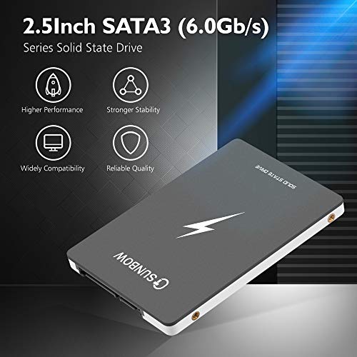 TC SUNBOW 2.5" SATA3 Internal Solid State Drive 60gb SSD for PC Laptop Desktop POS Game Advertising Machine (X3 60GB)