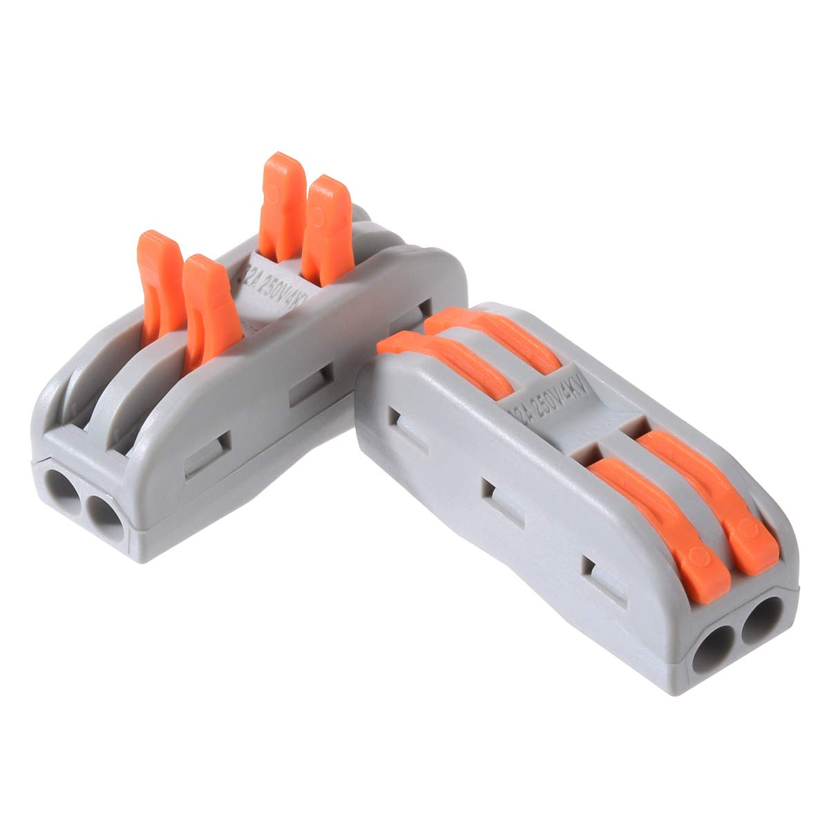 SUNOR Conductor Compact Connectors, Compact Splicing Connectors, Lever Nut Connector, Assortment Conductors Compact Wire Connectors 2 Port (30pcs), 3 Port (20pcs), 5 Port (10pcs). (Lever Nut Connector)
