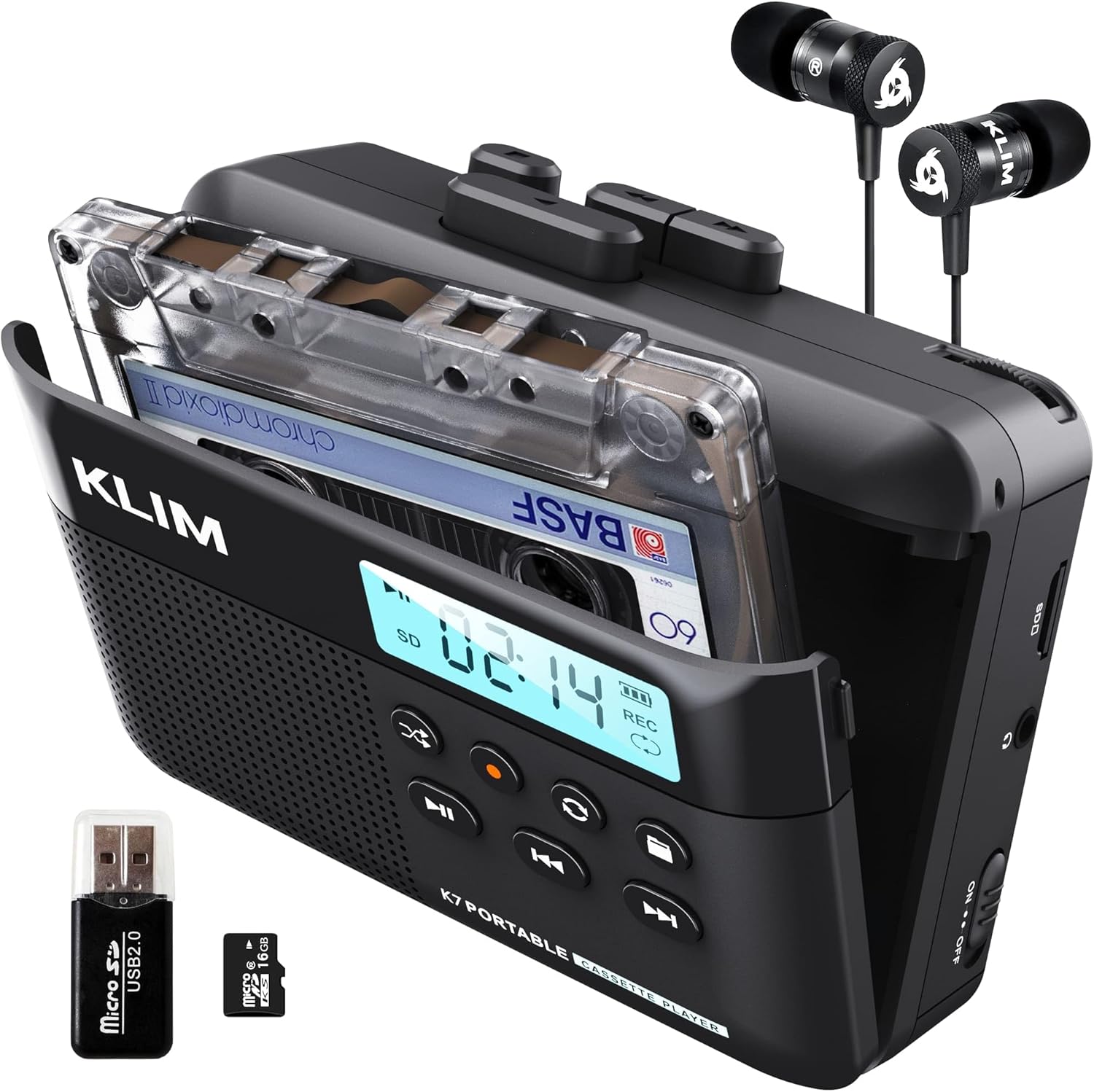 Cassette Player, Tape to MP3 Converter, Portable Walkman Cassette Player, USB Cassette Capture, Save to USB Flash Drive Directly, No Need Computer