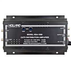 Holland HDA-1000 54-1000Mhz +34dB 5-42Mhz -2.5dB CATV Distribution Amplifier Lot of 2