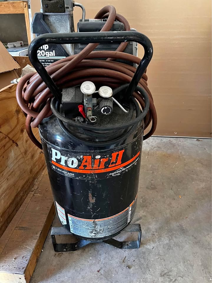 Pro Air II Air compressor heavy duty with accessories.