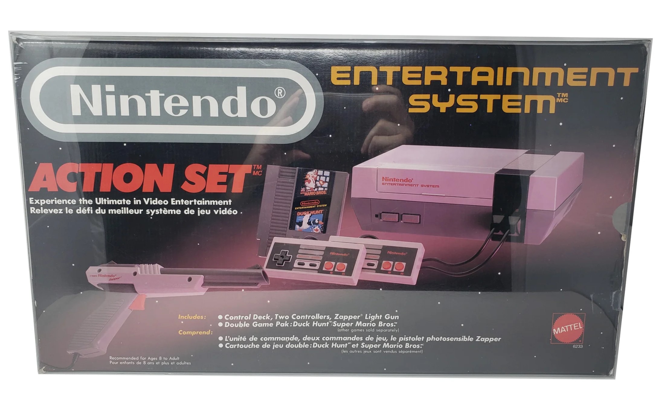 Nintendo Entertainment System Control Deck Action Set In Box