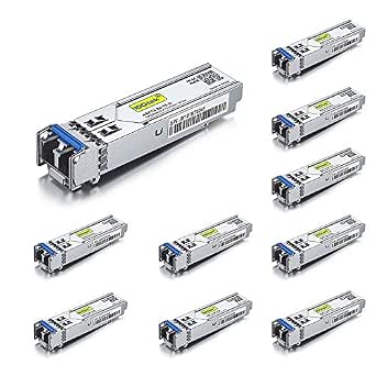 10Gtek 1.25G SFP Transceiver 1000Base-LX 1310nm SMF up to 10 km for Cisco GLC-LH-SMD, Meraki MA-SFP-1GB-LX10, Ubiquiti UniFi, Fortinet, Mikrotik, D-Link, Netgear and More