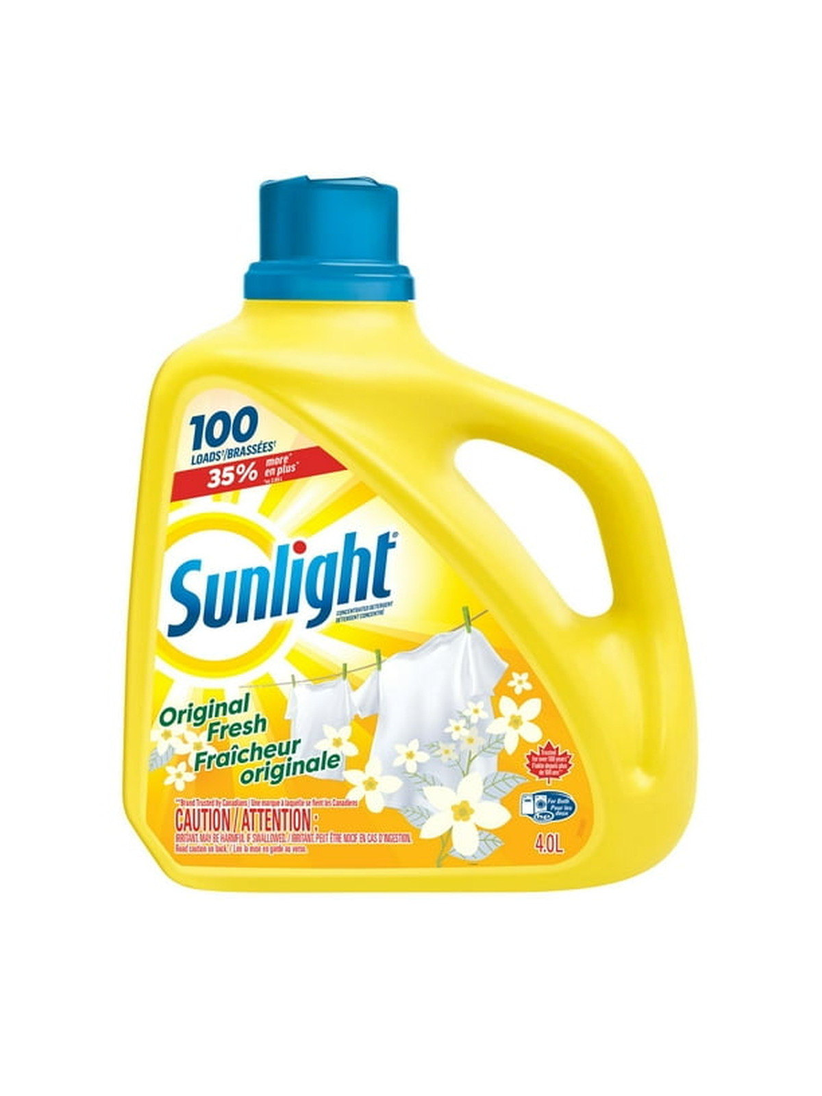 Sunlight Original Fresh 4L, 100wl Laundry Detergent