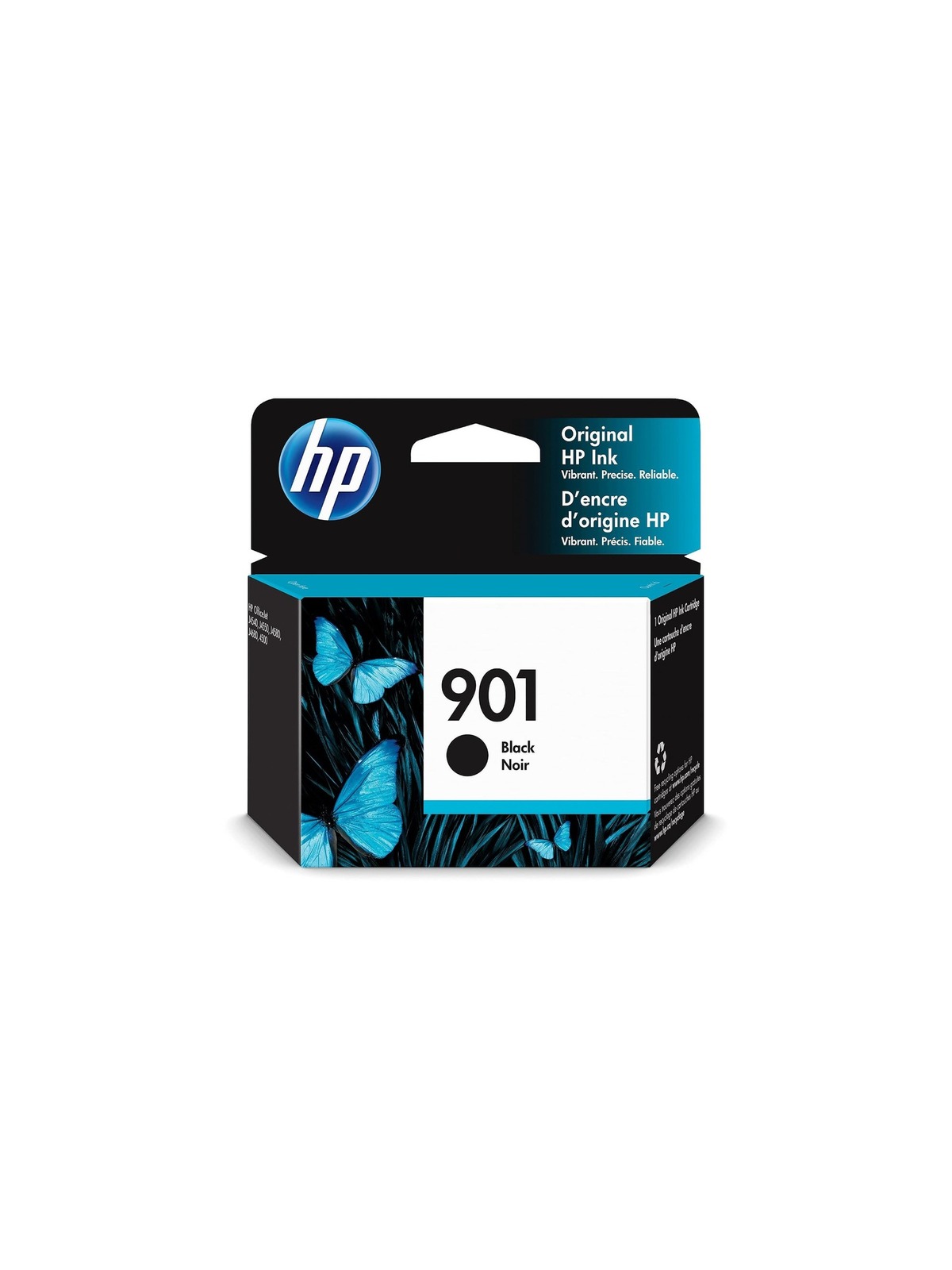 HP Original 901 Black Ink Cartridge | Works with OfficeJet J4500, J4680, 4500 Series | CC653AN