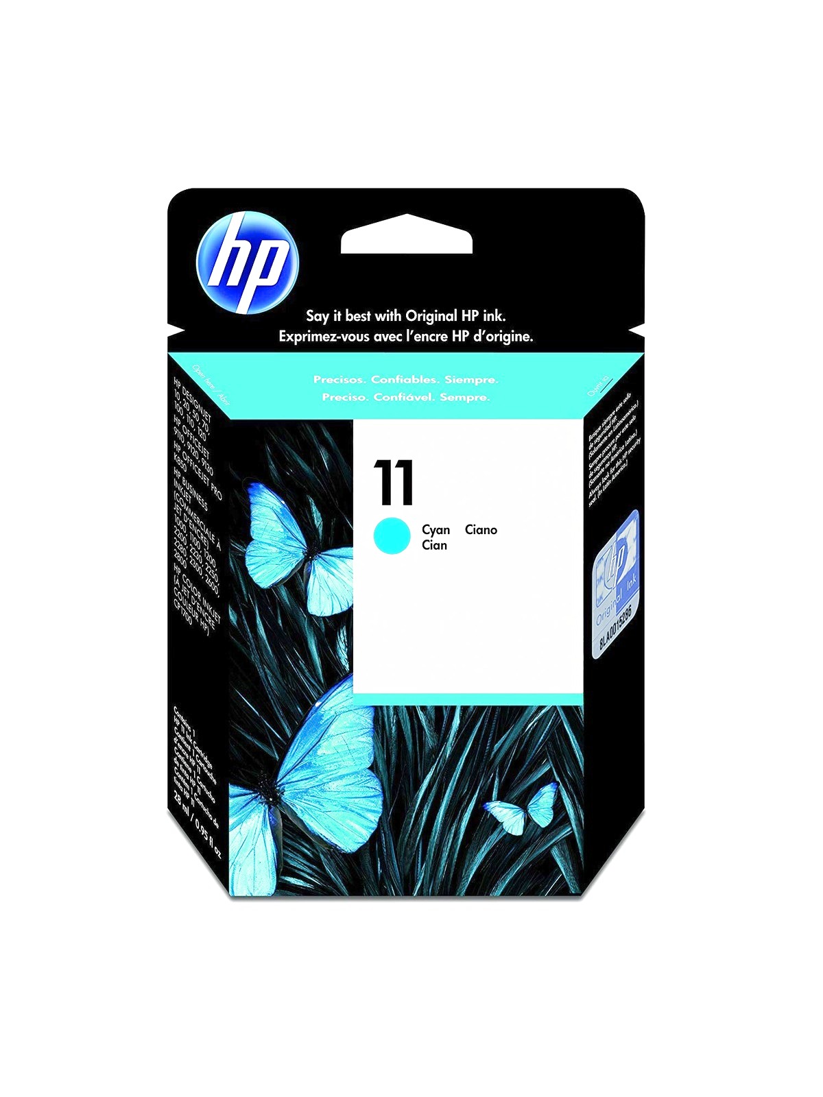HP 11 Cyan Original Ink Cartridge (C4836A) 2,350 Pages