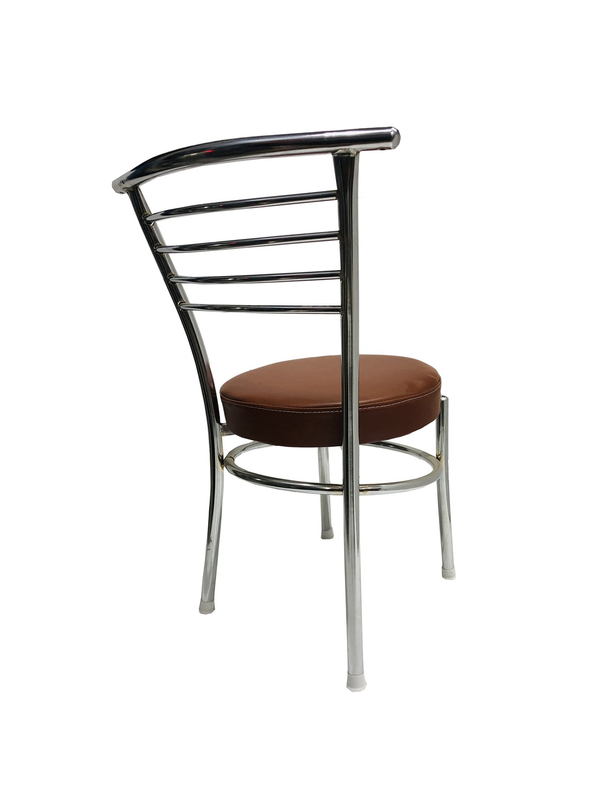 HCD Army Stainless Steel Dining Chair, Side Chair, Chrome Chair in Polish Finish, Indoor or Outdoor Chair, Metal Chair (Set of 2)