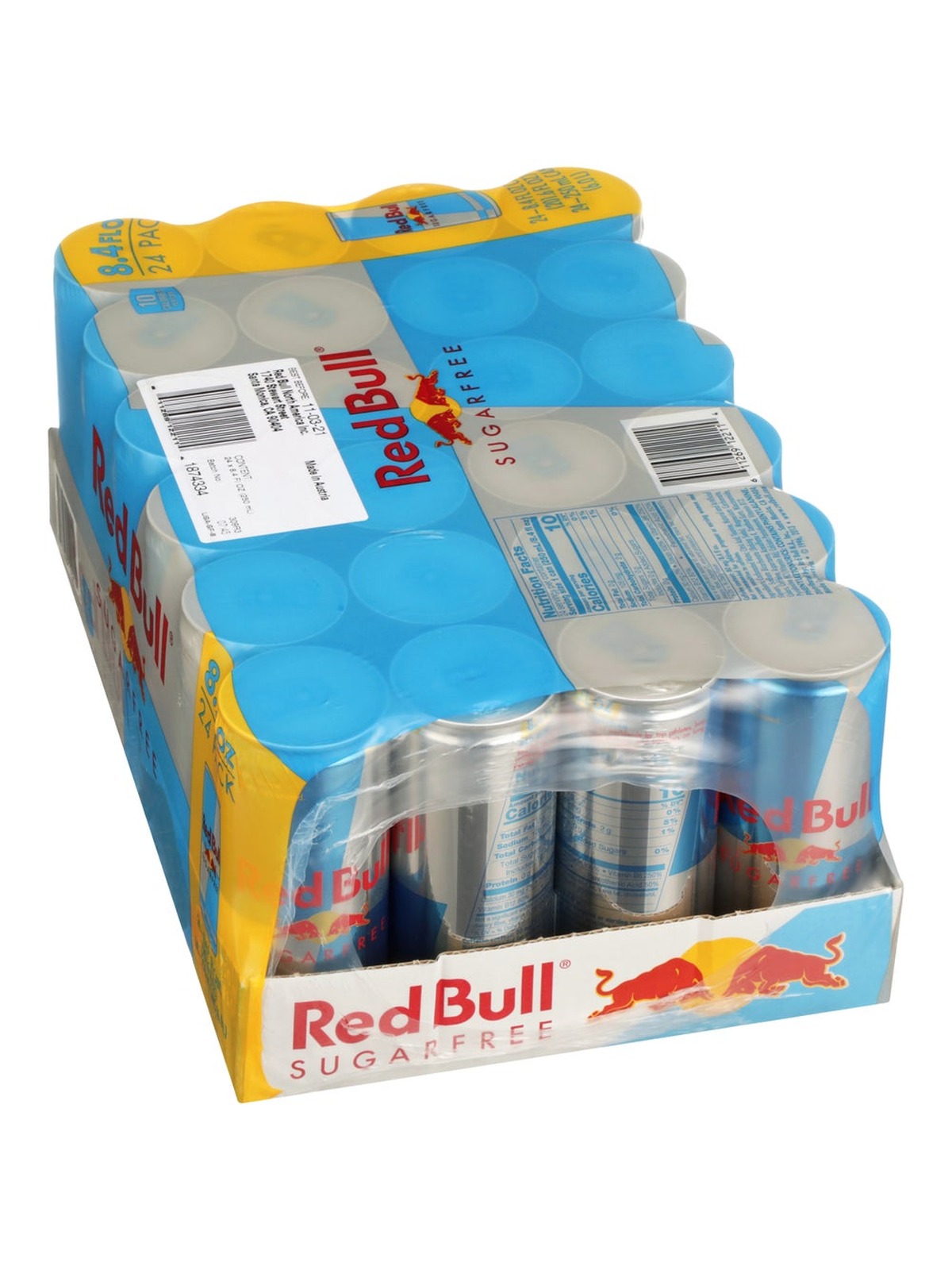 Red Bull Energy Drink, Sugar Free, 250ml (24 pack)