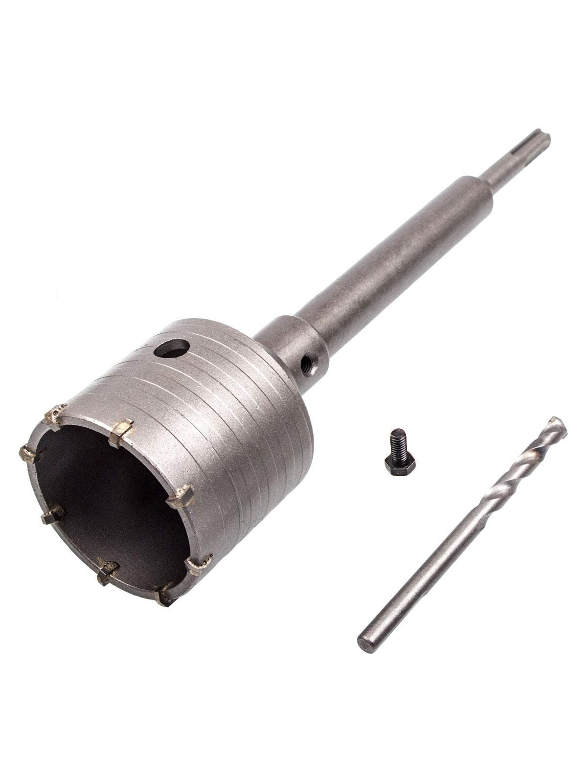 65mm Cutting Dia Concrete Drill Bit Wall Hole Saw Cutter Set Brick Cement Stone Hole Cutting with 200mm Connecting Rod Wrench