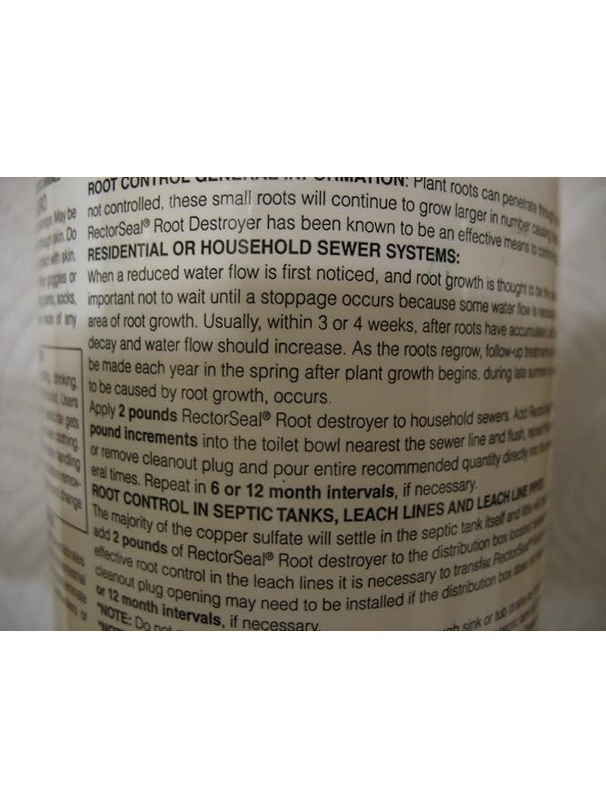 Rectorseal 81394 2-Pound Bottle Root Destroyer