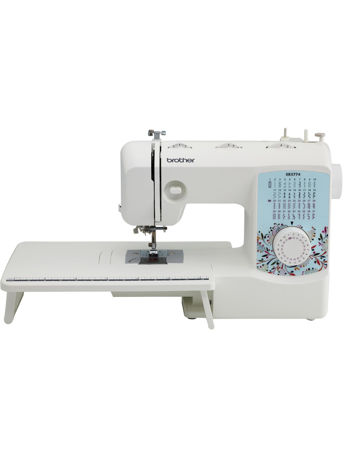 Brother XM3700 Machine, 37 Built-in Stitches, 5 Included Sewing Feet, 17.5 x 7.6 x 14.25 inches, White