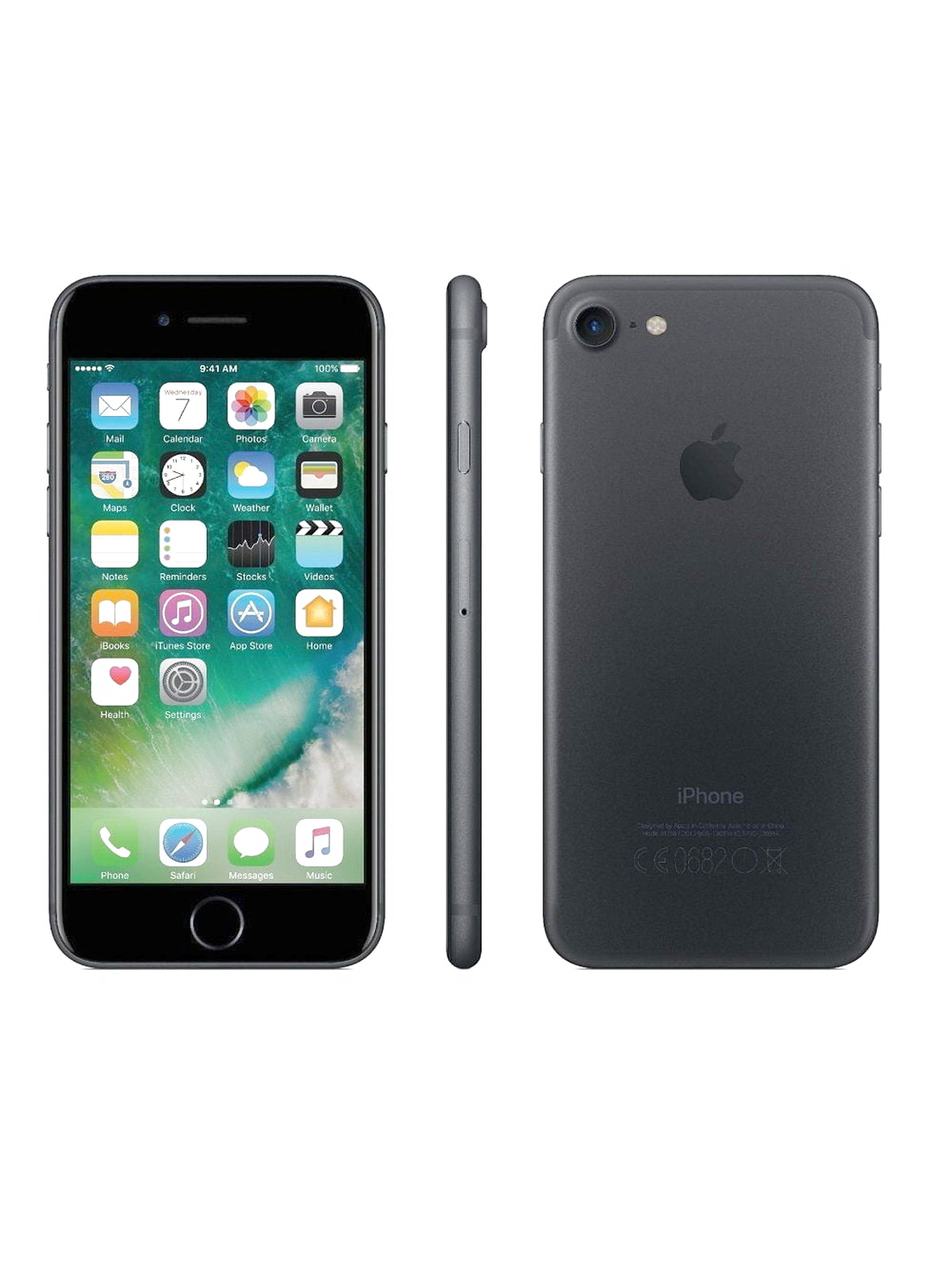 Apple iPhone 7, GSM Unlocked, 256GB - Black (Renewed)