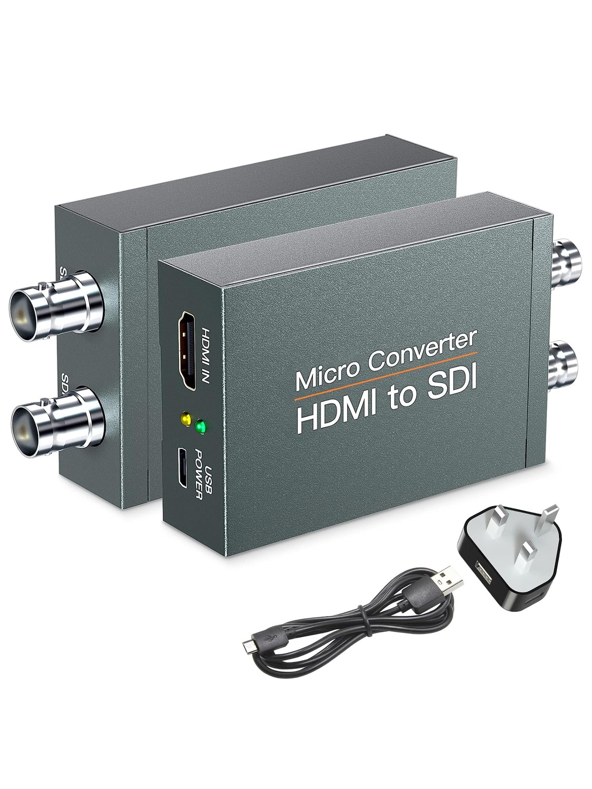HDMI to SDI Converter Adapter HDMI SDI Adapter SDI/HD-SDI/3G-SDI Adapter Support 1080P for Camera Home Theater