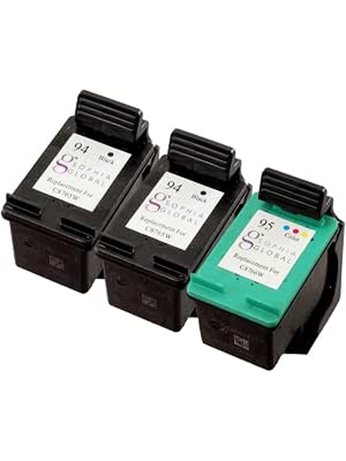 Sophia Global Remanufactured Ink Cartridge Replacement for HP 94 (4 Black)