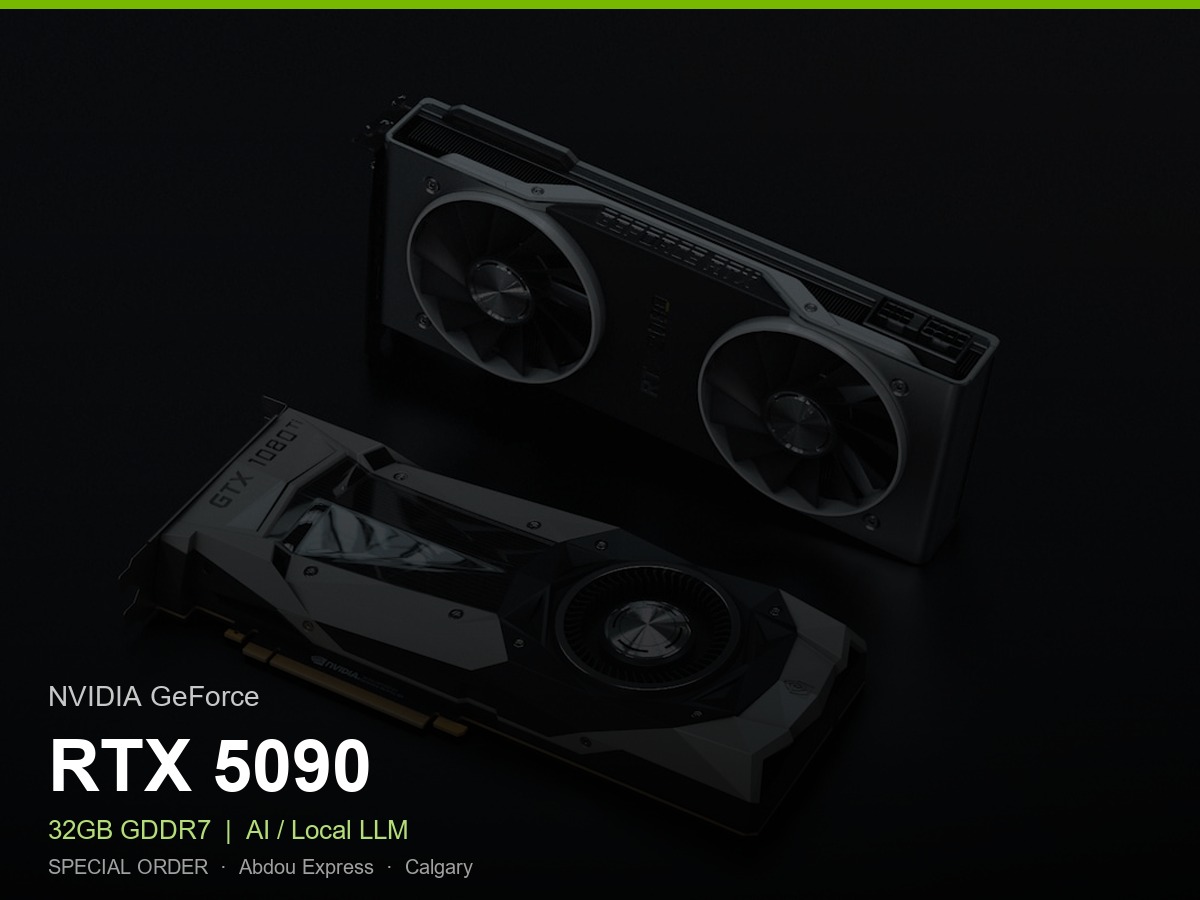NVIDIA GeForce RTX 5090 32GB - AI / Local LLM GPU (Special Order)