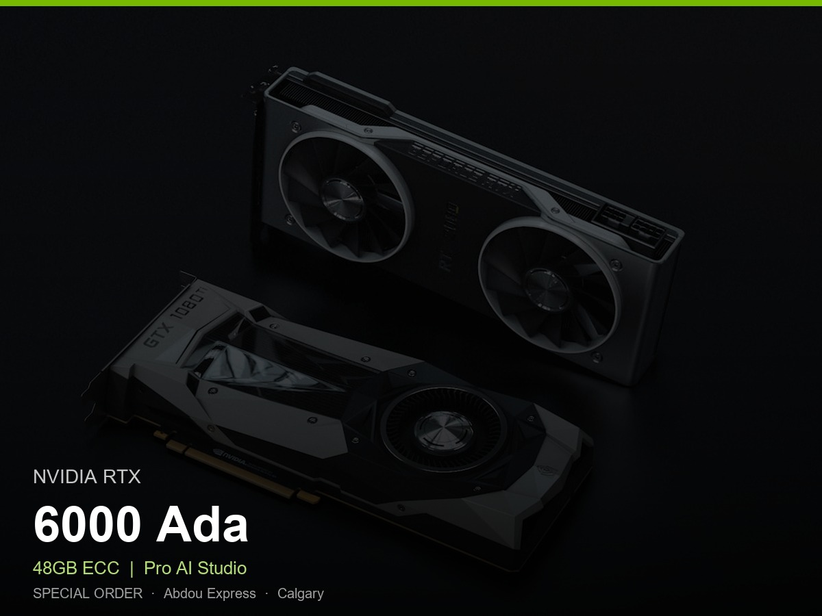 NVIDIA RTX 6000 Ada 48GB - Pro AI Workstation GPU (Special Order)
