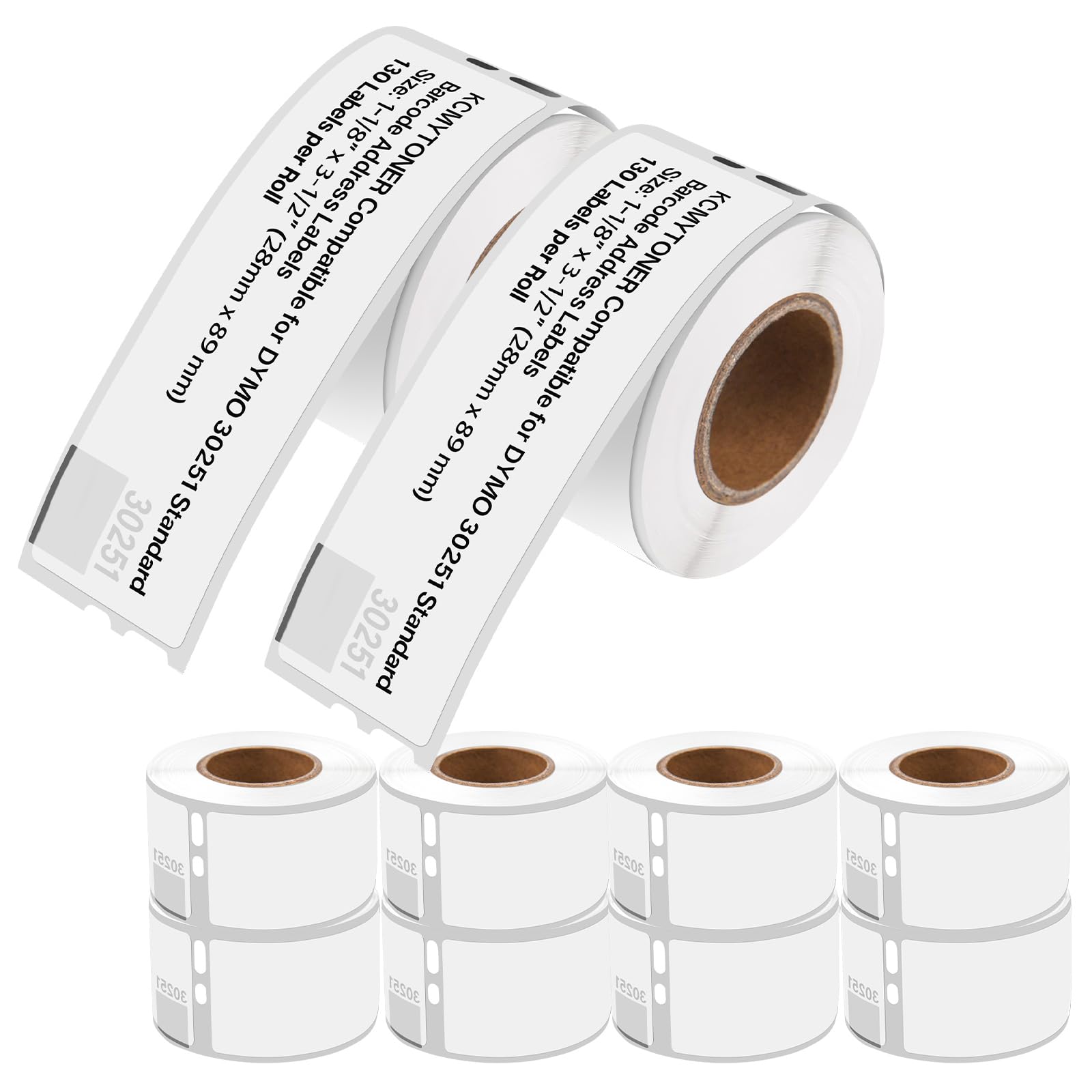 DYMO LabelWriter Label Thermal, Printer Labels Address Standard 1-1/8" x 3-1/2" 350 Labels, 2-Carded, White (30252)