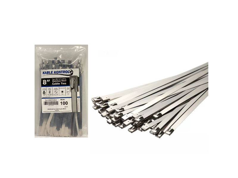 30Pcs Stainless Steel Self Locking 135lbs Cable ties Zip ties 5.9" to 22"inch