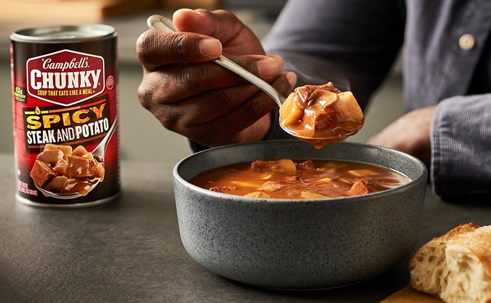 Campbell's Chunky Pepper Steak And Potato Soup, 540 mL