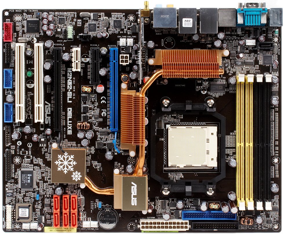 ASUS NVIDIA nForce 590 SLI Socket AM2 ATX Motherboard (M2N32-WS Pro)